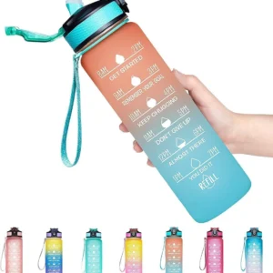 ashmi unbreakable silicone bpa free non toxic water bottle for office, gym & school 1000 ml silicone bottle (pack of 1, multicolor)