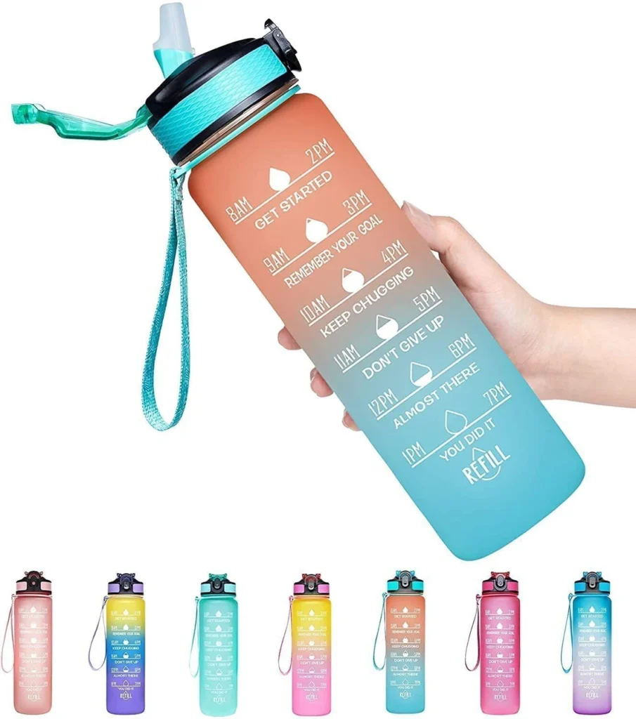 ashmi unbreakable silicone bpa free non toxic water bottle for office, gym & school 1000 ml silicone bottle (pack of 1, multicolor)